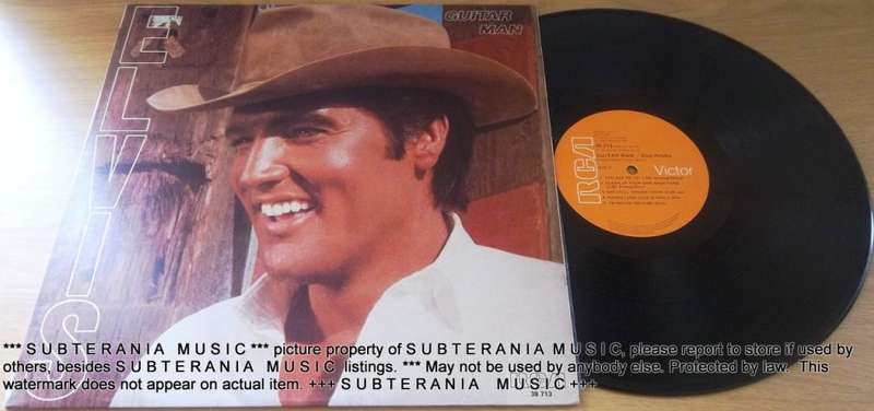 ELVIS PRESLEY Guitar Man LP Vinyl Record