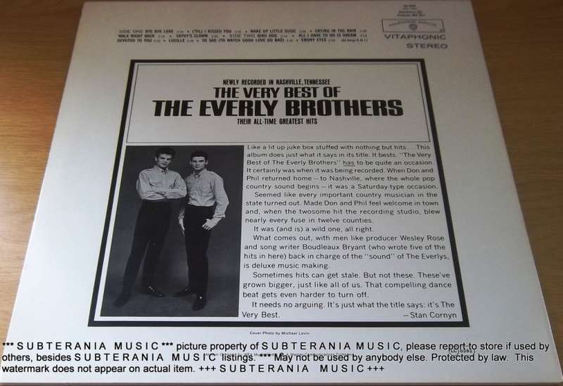 THE EVERLEY BROTHERS The Very Best Of Vinyl Record