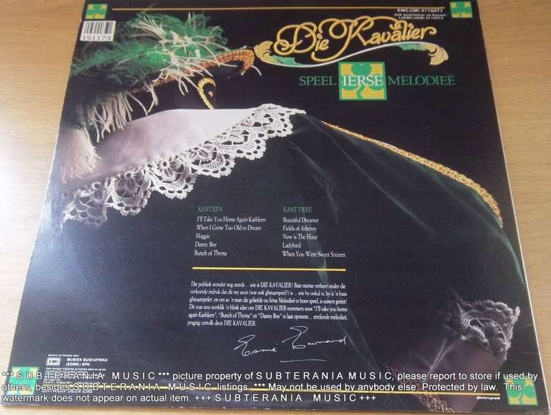 DIE KAVALIER Speel Ierse Melodie Vinyl Record