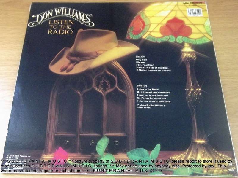 DON WILLIAMS Listen to the Radio Vinyl Record