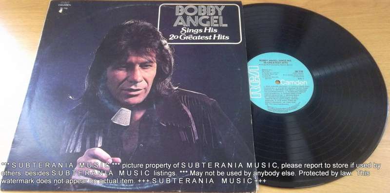 BOBBY ANGEL Sings His 20 Greatest Hits Vinyl Record