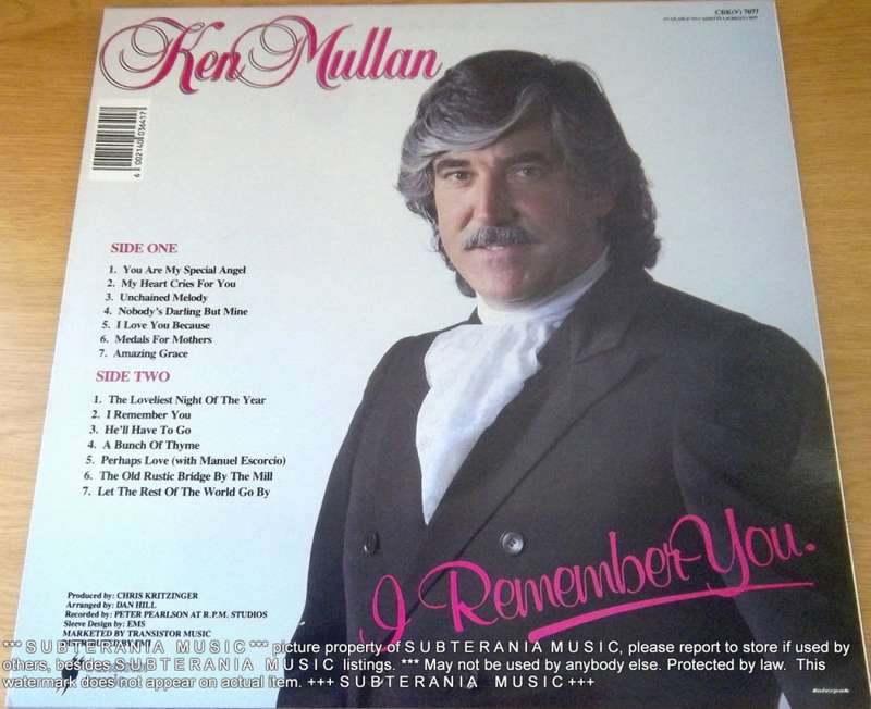 KEN MULLEN I Remember You Vinyl Record