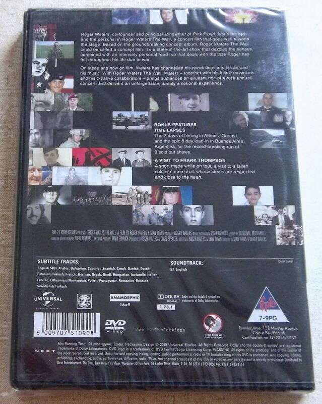 ROGER WATERS The Wall DVD