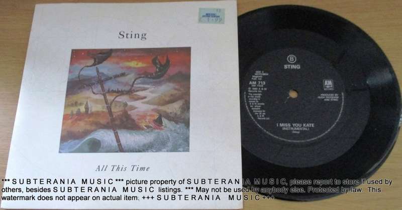 STING All This Time 7` Single  BLACK vinyl
