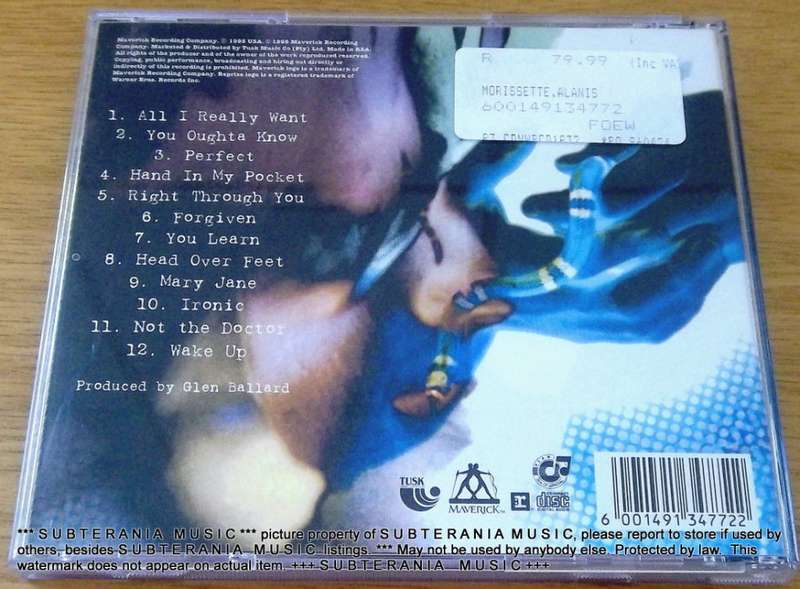ALANIS MORISSETTE Jagged Little PIll  [Shelf G Box 7]