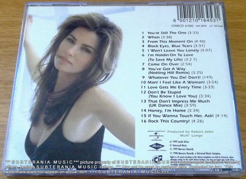 SHANIA TWAIN Come On Over  [msr VG+]