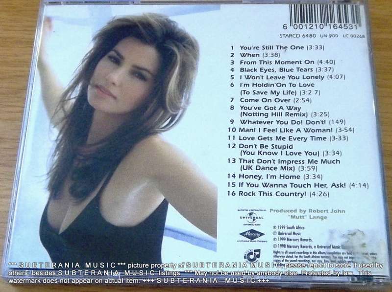 SHANIA TWAIN Come On Over  [msr VG+]