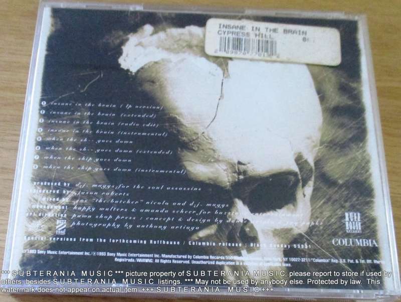 CYPRESS HILL Insane in the Brain   [Shelf G Box 16]