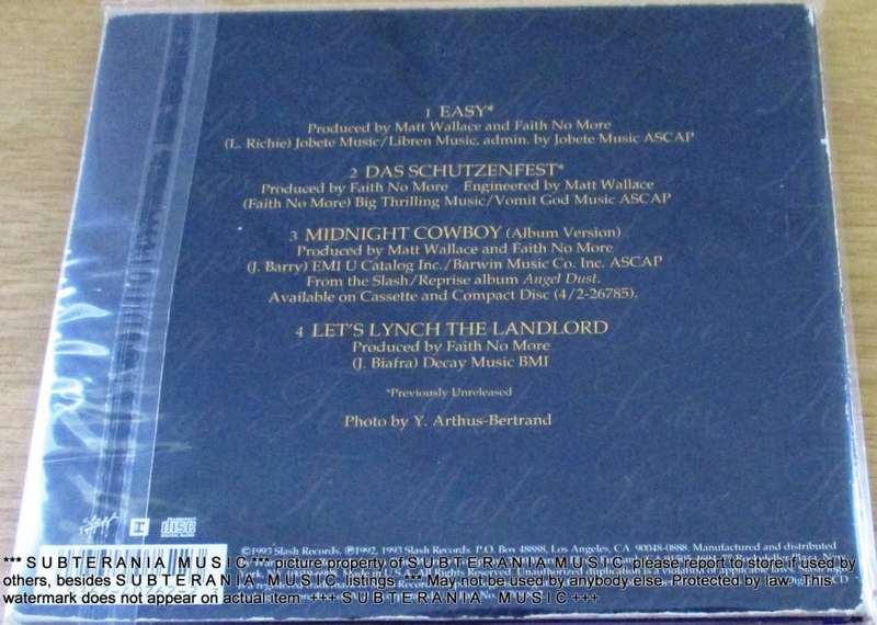 FAITH NO MORE Songs to Make Love To EP   [Shelf G Box 17]