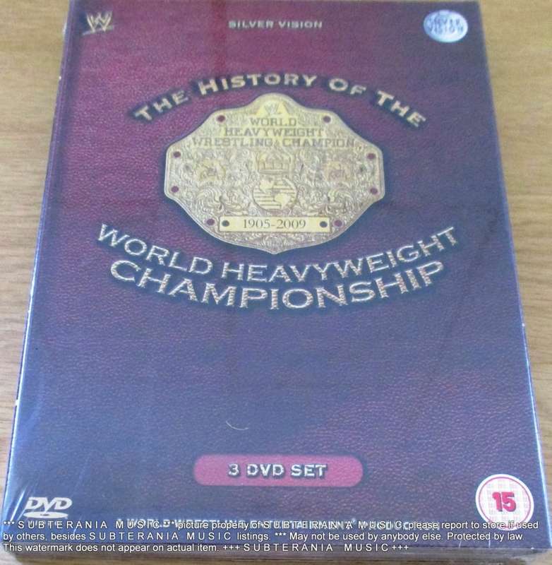 WWE The History of the WWE World Wrestling Heavyweight Championship 3 X DVD [sealed]
