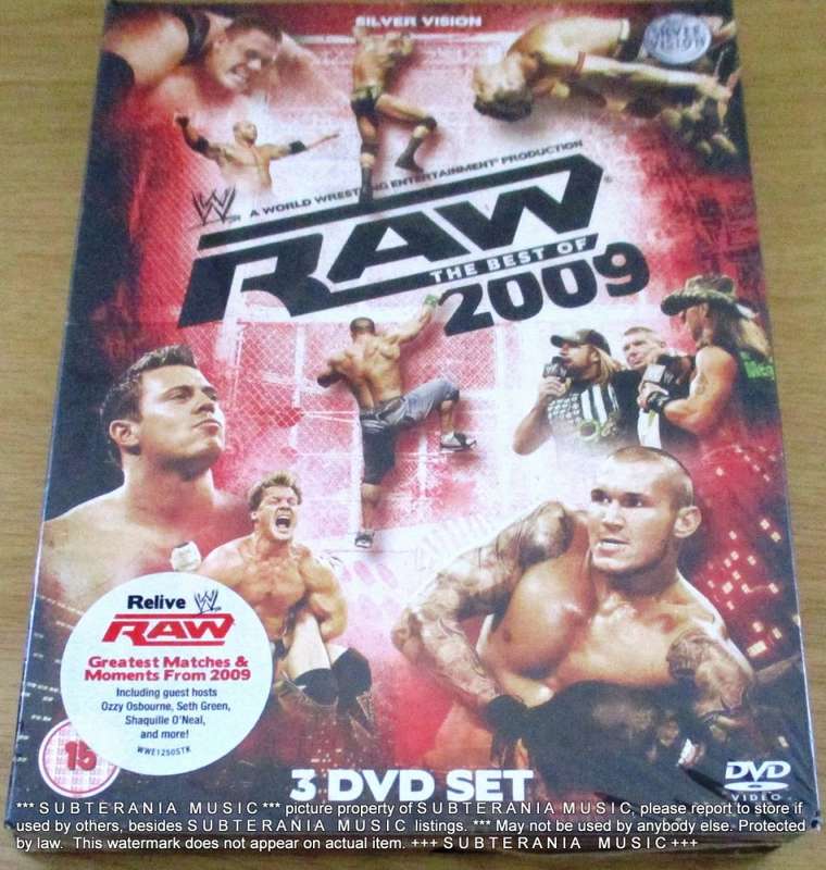 WWE RAW The Best of 2009  3 X DVD  [sealed]