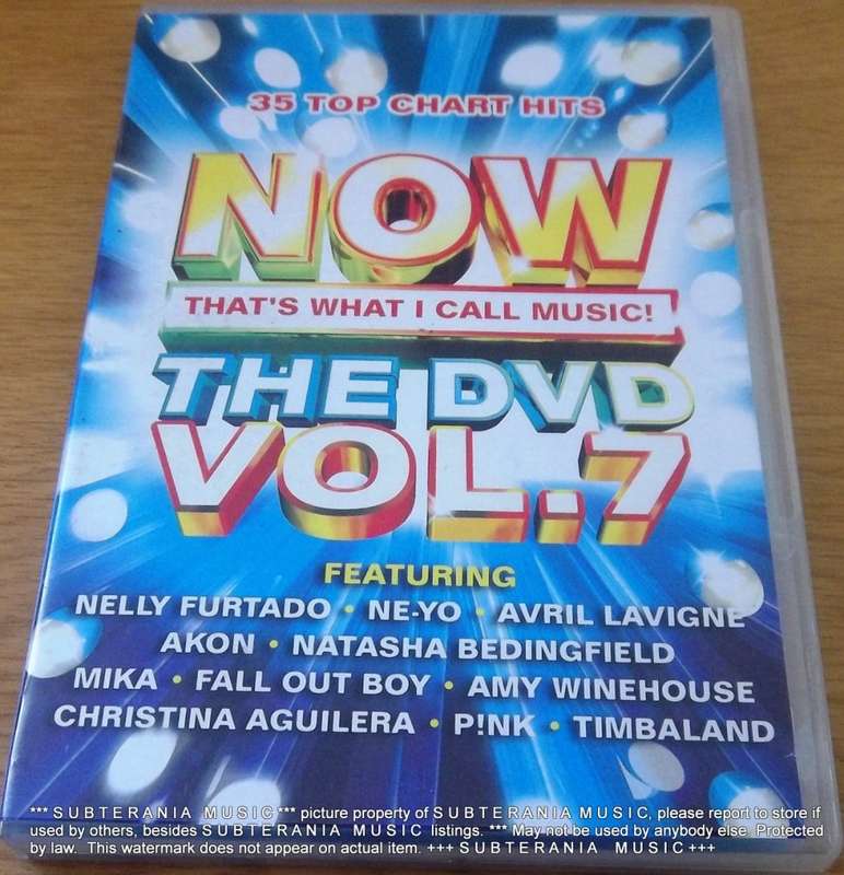 NOW THAT'S WHAT I CALL MUSIC THE DVD VOL. 7