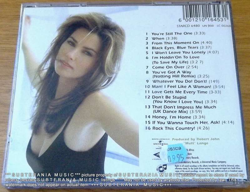 SHANIA TWAIN Come on Over   [Shelf G Box 22]