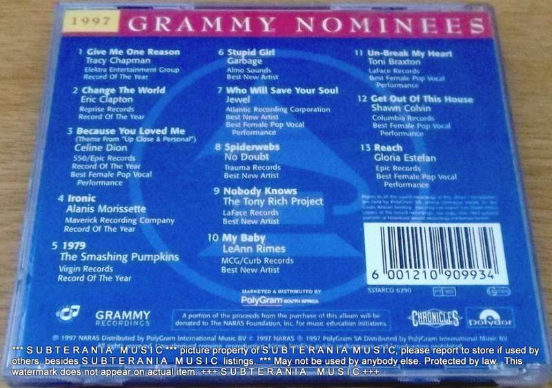1997 GRAMMY NOMINEES