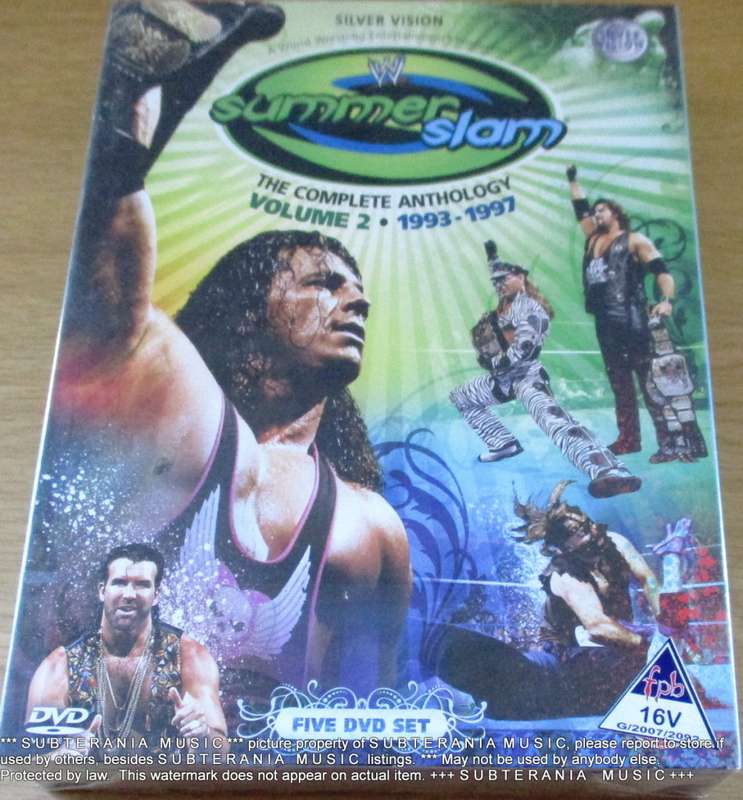 WWE Summerslam The Complete Anthology Volume 2 1993 to 1997 5 X  DVD  [sealed]
