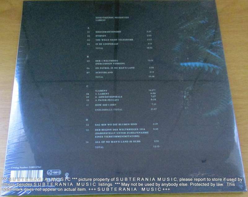 EINSTURZENDE NEUBAUTEN Lament 2 × Vinyl, LP, Album