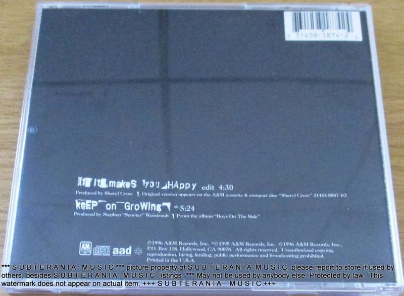 SHERYL CROW If It Makes You Happy CD Maxi Single IMPORT [Shelf G Box  23]