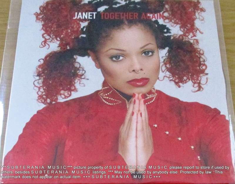 JANET JACKSON Together Again 1997 European Pressing CD Single card sleeve