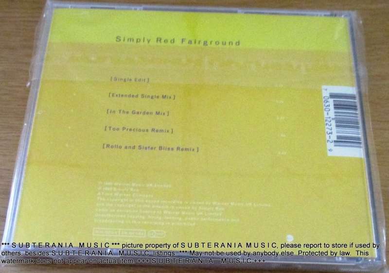 SIMPLY RED Fairground CD Single  [Shelf G Box 23]