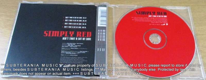 SIMPLY RED Ain`t that a Lot of Love CD Single  [Shelf G Box 23]