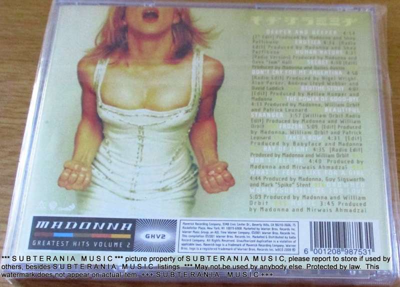 MADONNA GHV2 South African Pressing CD