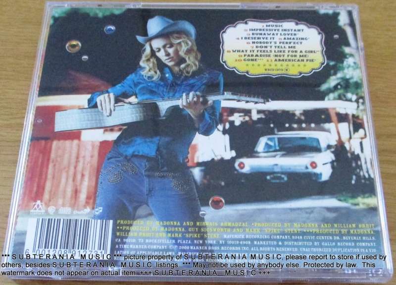 MADONNA Music CD South African Pressing [EX]