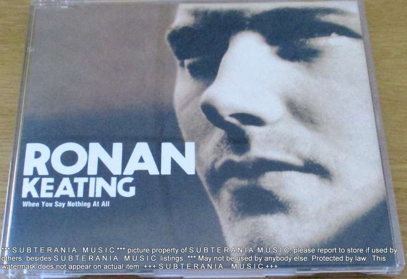RONAN KEATING When You Say Nothing at All South African CD Single