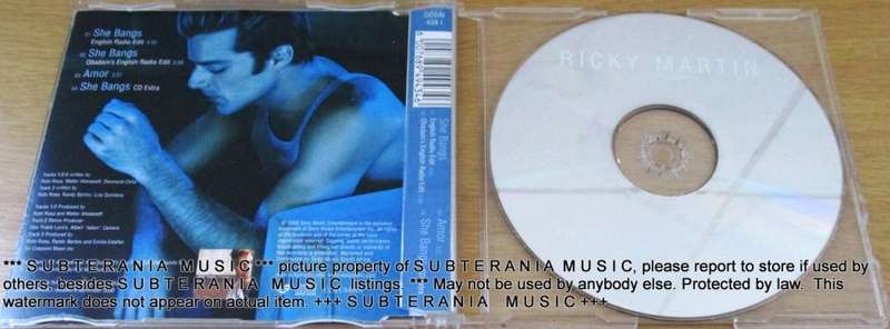 RICKY MARTIN  She Bangs South African CD Single