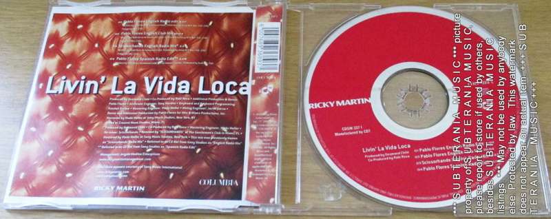 RICKY MARTIN Livin' La Vida Loca South African CD Single