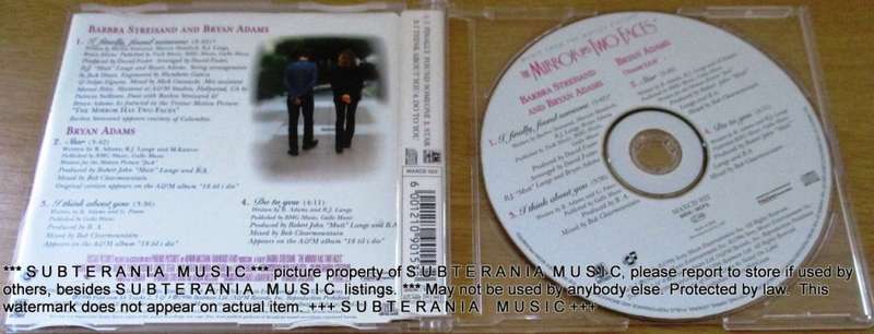BRYAN ADAMS I Finally Found Someone CD Single South African Pressing