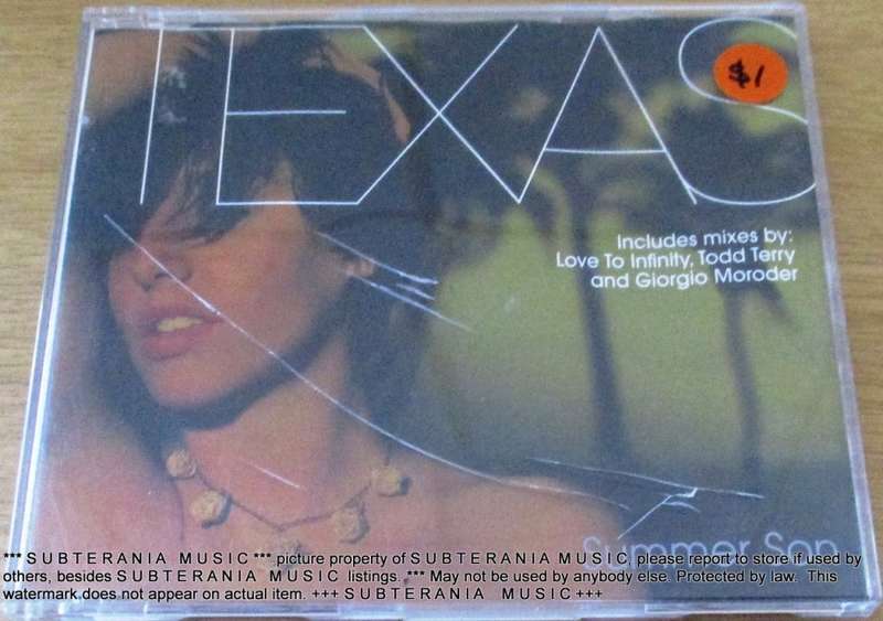 TEXAS Summer Son CD Single  South African Pressing