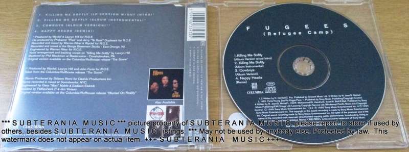 FUGEES KIlling Me Softly IMPORT CD Single  Grey cover