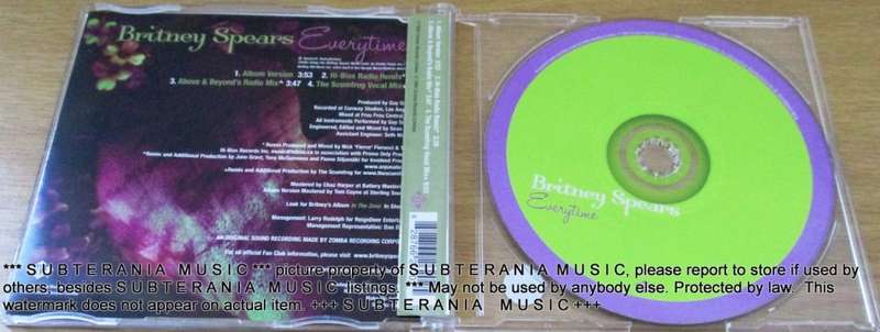 BRITNEY SPEARS Everytime  UK IMPORT CD Single