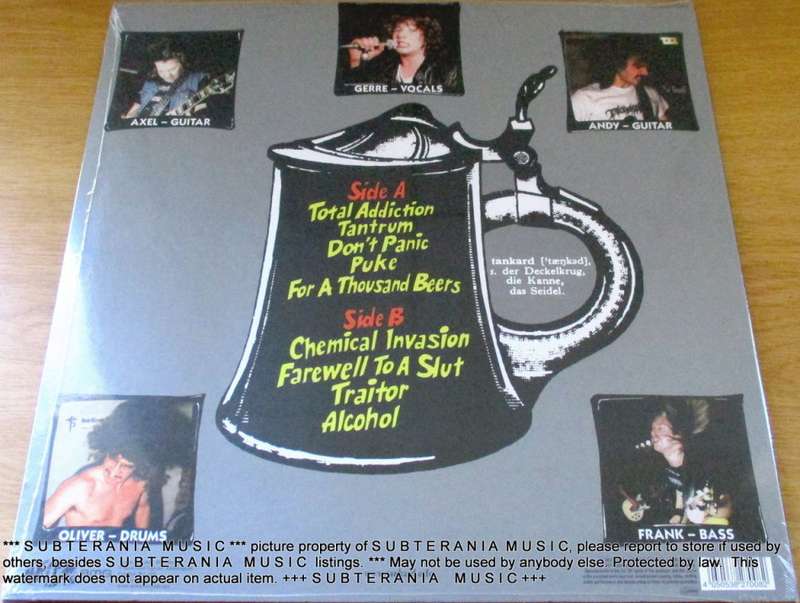 TANKARD Chemical Invasion Ltd Edition colour swirl Vinyl LP Record Sealed
