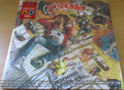 TANKARD The Morning After + Alien E.R. Ltd Edition colour swirl Vinyl LP Record Sealed