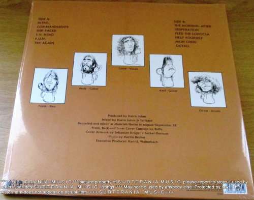 TANKARD The Morning After + Alien E.R. Ltd Edition colour swirl Vinyl LP Record Sealed