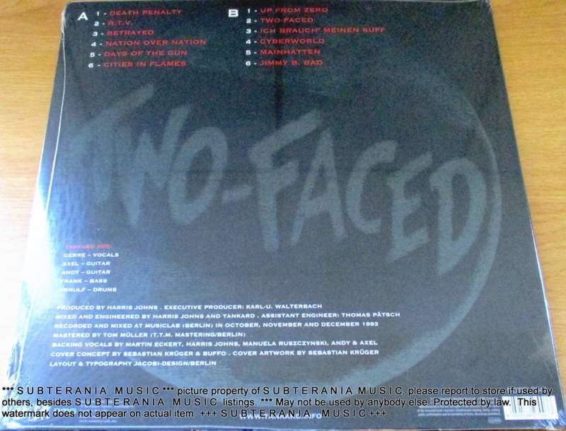 TANKARD Two Faced Half Grey Black Vinyl LP record SEALED