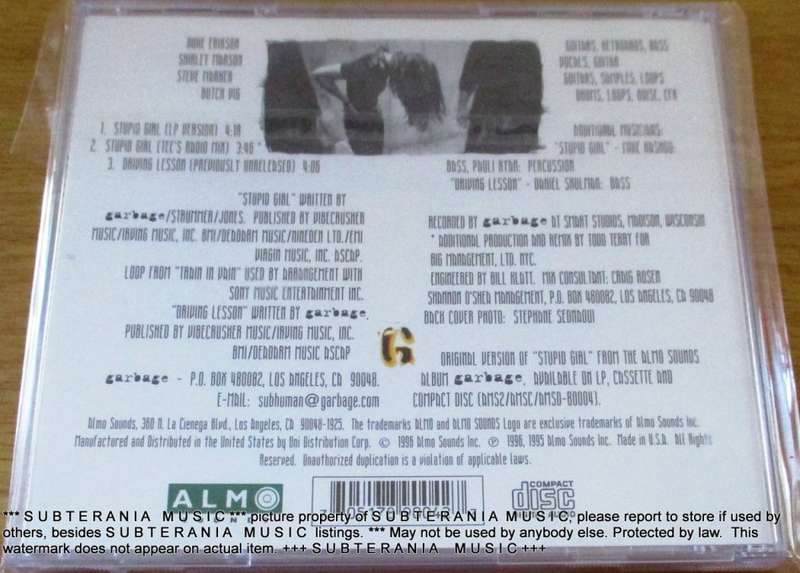 GARBAGE Stupid Girl USA Maxi CD Single