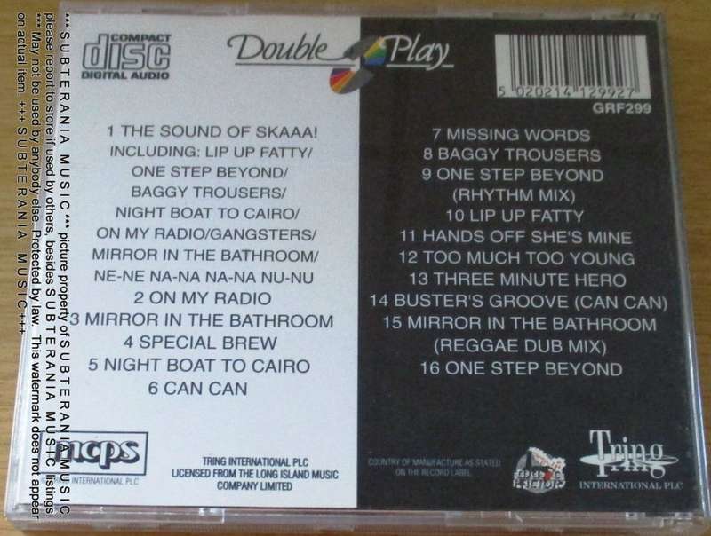 VARIOUS THE SOUND OF SKA  [Shelf G Box 22]
