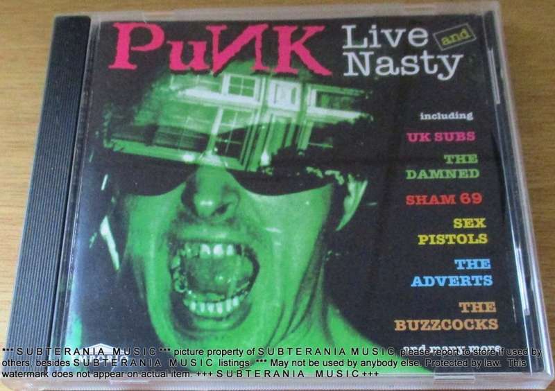 VARIOUS Punk. Live and Nasty  [Shelf G Box 22]