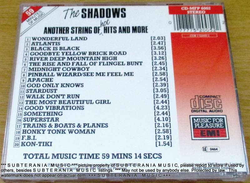 THE SHADOWS Another String of Big Hits IMPORT CD [Shelf G box 24]