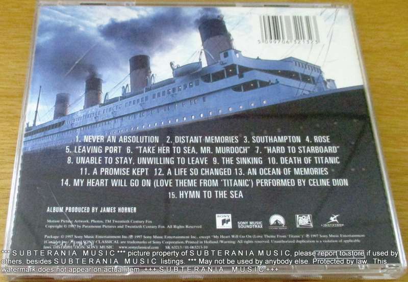 O.S.T. TITANIC IMPORT  CD [Shelf G box 24]