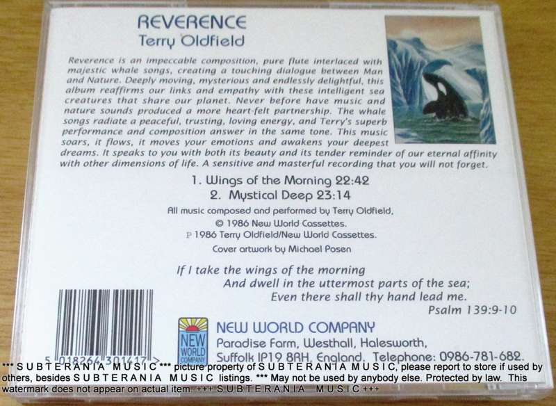 TERRY OLDFIELD Reverence  CD [Shelf G box 24] NEW WORLD MUSIC