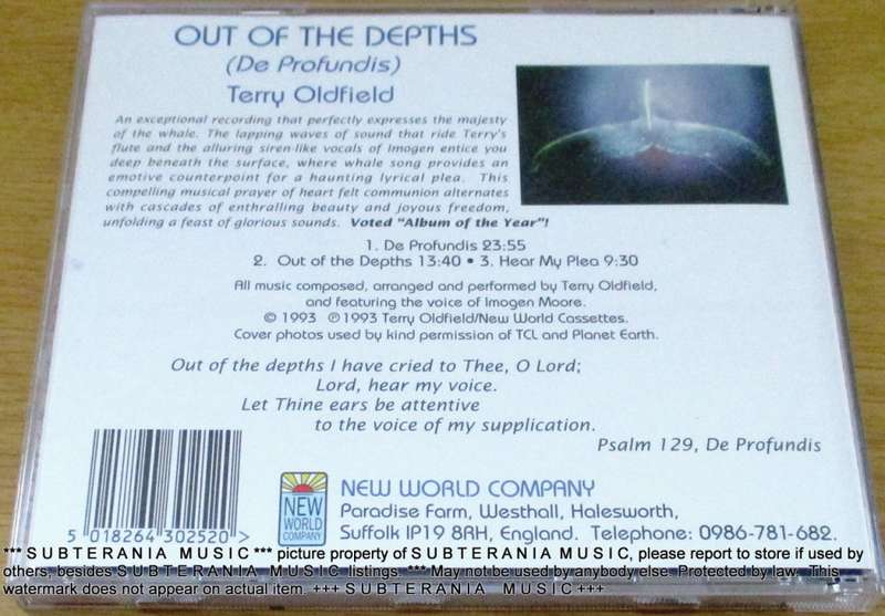 TERRY OLDFIELD Out of the Depths De Profundis  CD [Shelf G box 24]