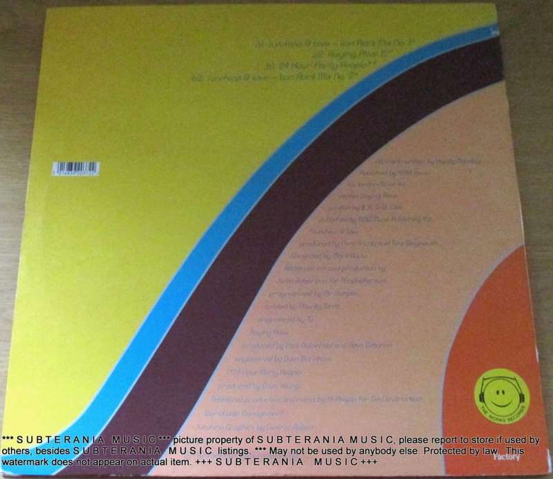 HAPPY MONDAYS Sunshine and Love 12` Maxi Single Vinyl Record