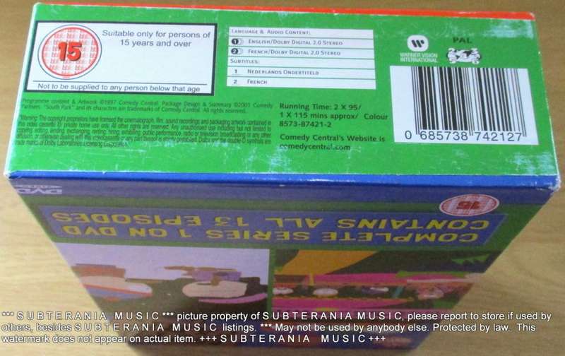 SOUTH PARK Complete Series 1 DVD Box set [BB TOP SHELF]