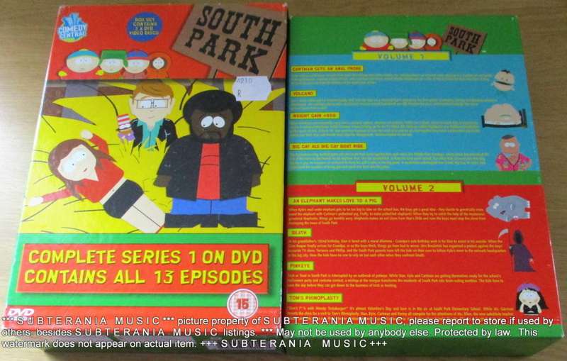 SOUTH PARK Complete Series 1 DVD Box set [BB TOP SHELF]