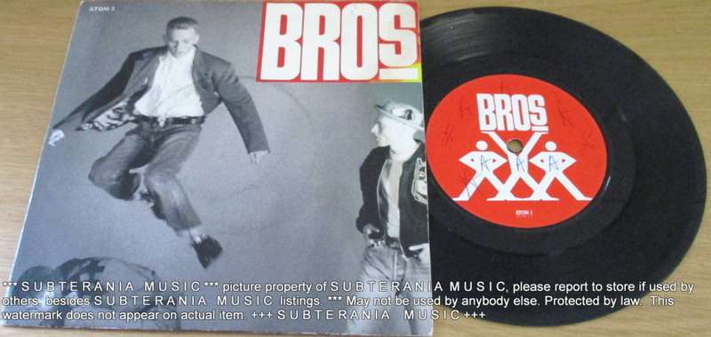 BROS Drop the Boy 7` single BLACK vinyl