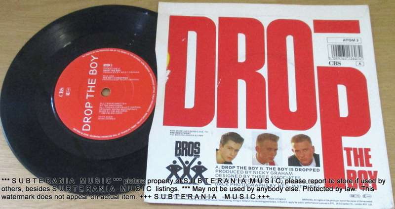 BROS Drop the Boy 7` single BLACK vinyl