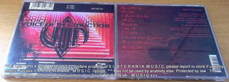 V.O.D. related VOICE OF DESTRUCTION  Bloedrivier 10th anniversary CDs